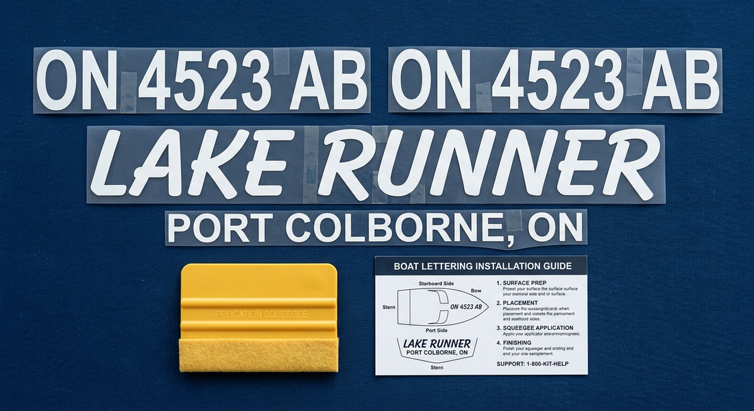 Marine Registration Complete Kit — PCL Numbers + Vessel Name + Port