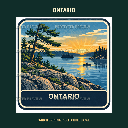 Ontario original collectible badge decal — protected preview 1