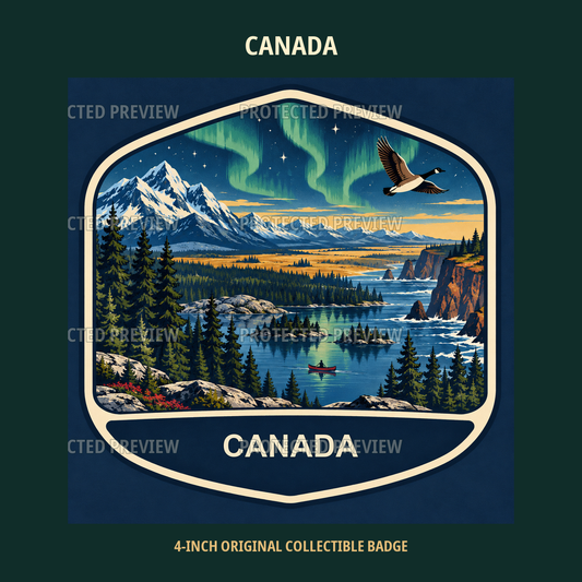 Canada original collectible badge decal — protected preview 1