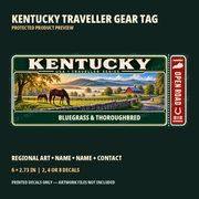Protected Kentucky Traveller Gear Tag preview with product choices