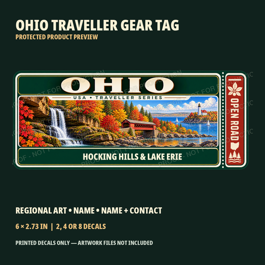 Protected Ohio Traveller Gear Tag preview with product choices