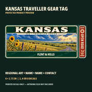 Protected Kansas Traveller Gear Tag preview with product choices