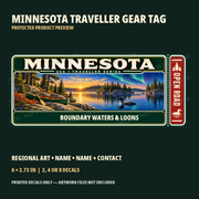 Protected Minnesota Traveller Gear Tag preview with product choices