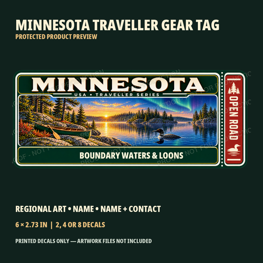 Protected Minnesota Traveller Gear Tag preview with product choices