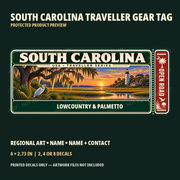 Protected South Carolina Traveller Gear Tag preview with product choices