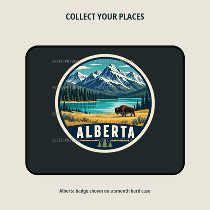 Alberta original collectible badge decal — protected preview 2