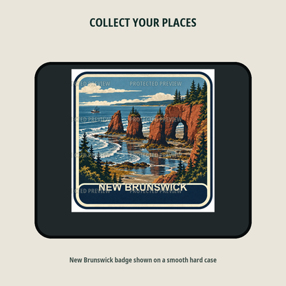 New Brunswick original collectible badge decal — protected preview 2
