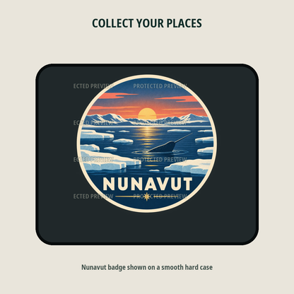 Nunavut original collectible badge decal — protected preview 2