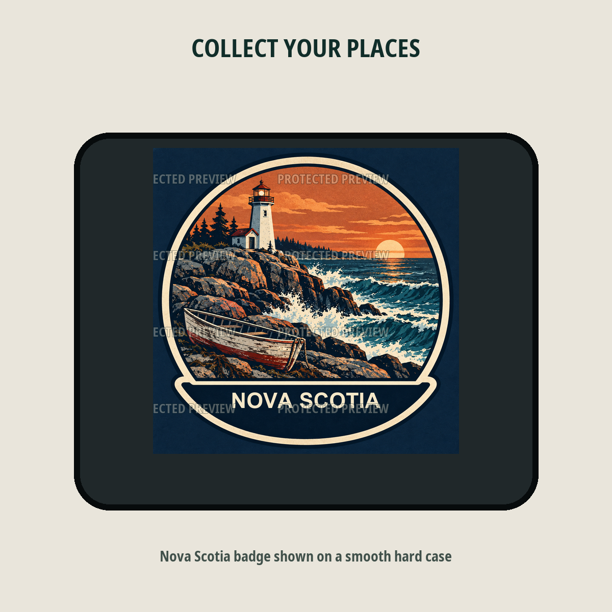 Nova Scotia original collectible badge decal — protected preview 2
