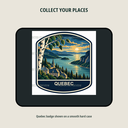 Quebec original collectible badge decal — protected preview 2