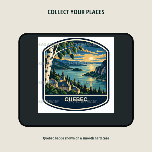 Quebec original collectible badge decal — protected preview 2