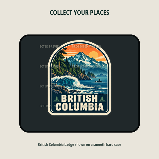 British Columbia original collectible badge decal — protected preview 2