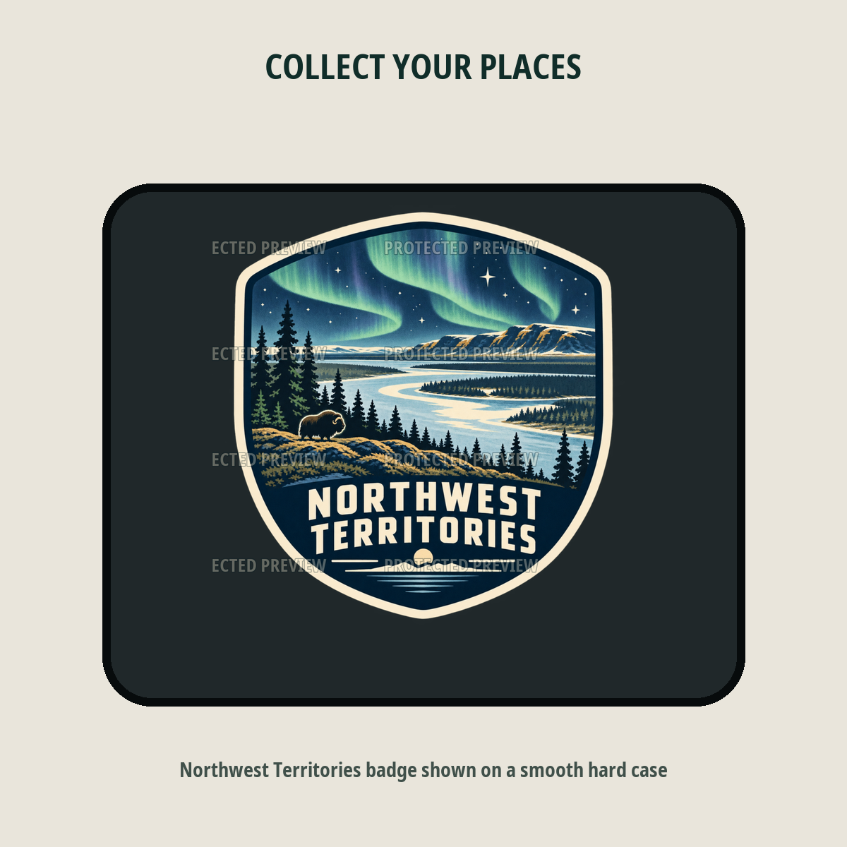 Northwest Territories original collectible badge decal — protected preview 2