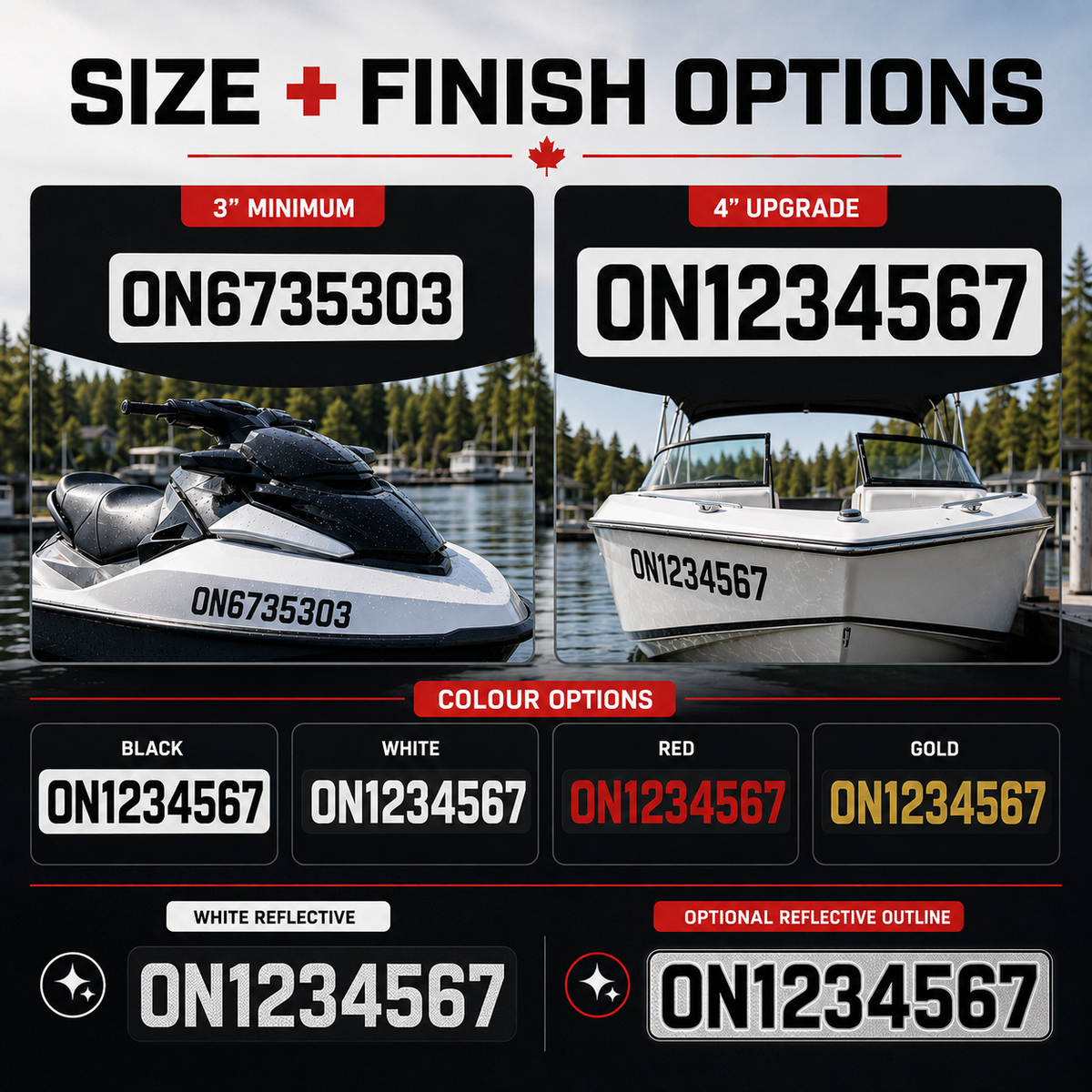 02 pwc boat dual kit size finish options   d15135dd