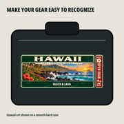 Hawaii personalized Traveller Gear Tag decal — protected product preview 2