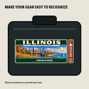 Illinois personalized Traveller Gear Tag decal — protected product preview 2