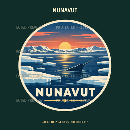 Nunavut original collectible badge decal — protected preview 3