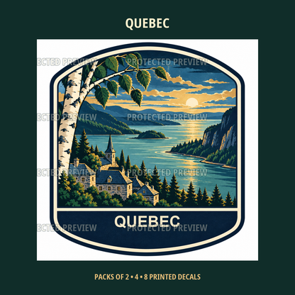 Quebec original collectible badge decal — protected preview 3