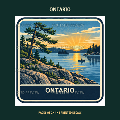 Ontario original collectible badge decal — protected preview 3