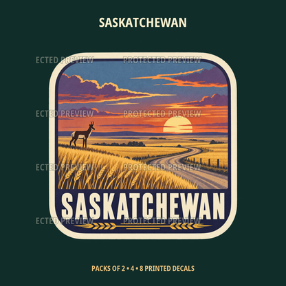 Saskatchewan original collectible badge decal — protected preview 3