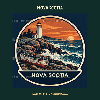 Nova Scotia original collectible badge decal — protected preview 3