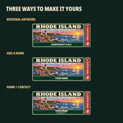 Rhode Island Traveller Gear Tag regional wording, name and contact options