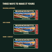 Massachusetts Traveller Gear Tag regional wording, name and contact options