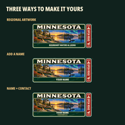 Minnesota Traveller Gear Tag regional wording, name and contact options