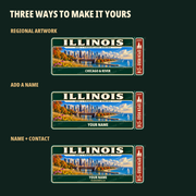 Illinois personalized Traveller Gear Tag decal — protected product preview 3