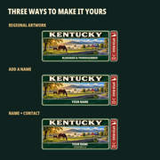 Kentucky Traveller Gear Tag regional wording, name and contact options