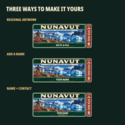 Nunavut personalized Traveller Gear Tag decal — protected product preview 3
