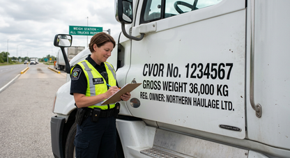 CVOR fleet package - Ontario commercial vehicle compliance lettering