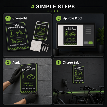 E-bike charging sign mounting and installation planning guide