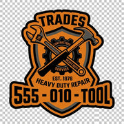05 Phone Number On Toolbox dark mockup