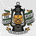 Lantern & Leaf Vinyl Decal — Camping & Cottage Outdoors Sticker - 1