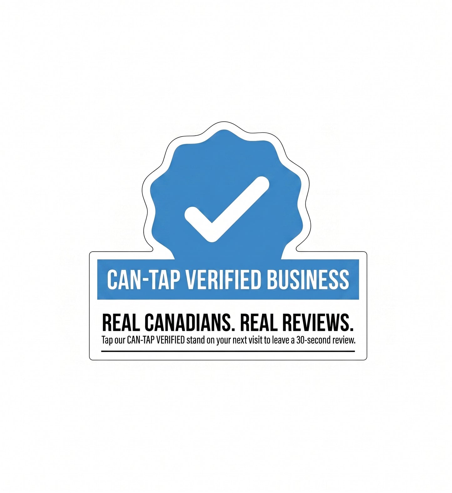 CAN-TAP Verified badge — Ontario business reputation engine dashboard showing Google review growth