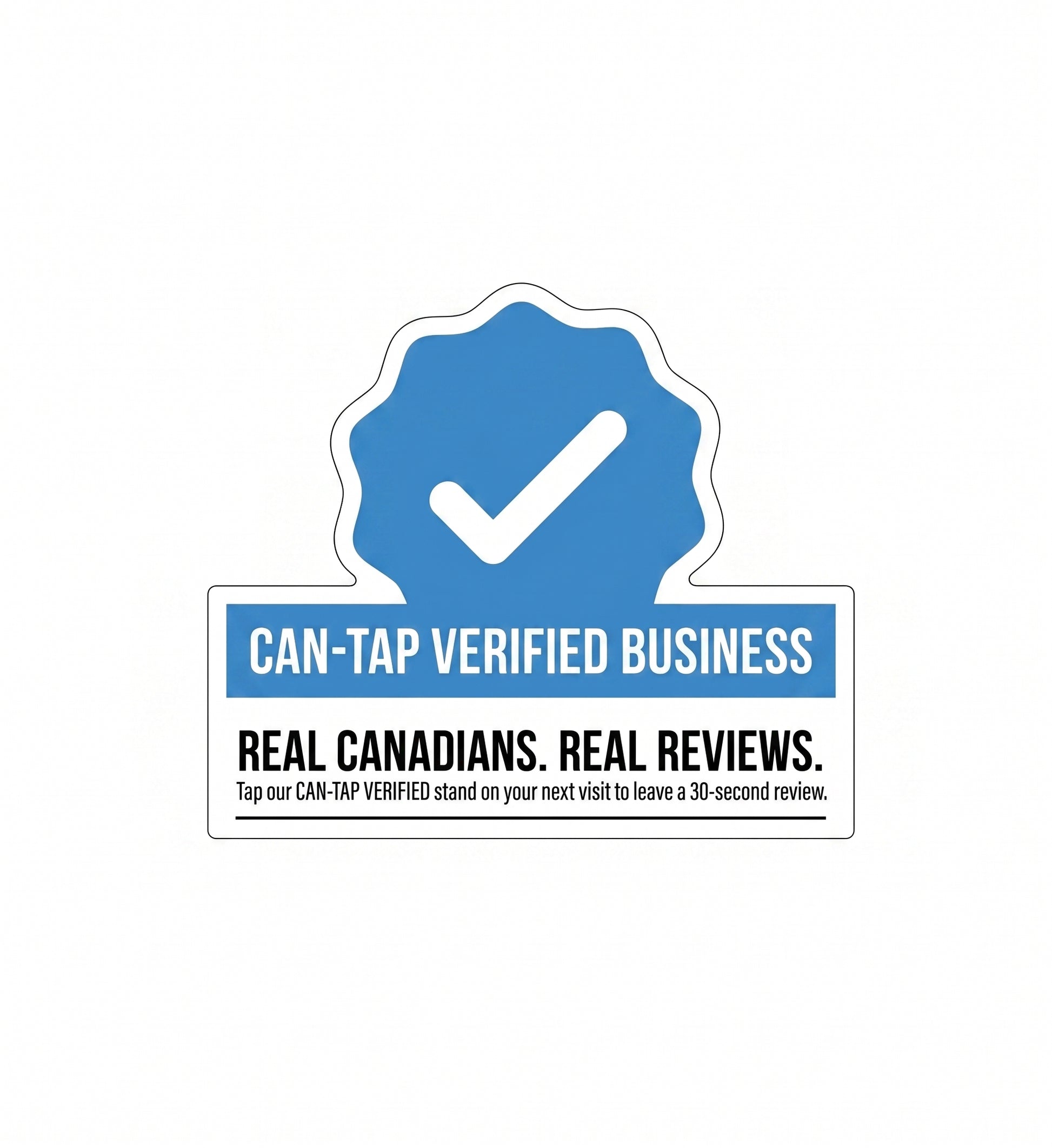 CAN-TAP Verified badge — Ontario business reputation engine dashboard showing Google review growth