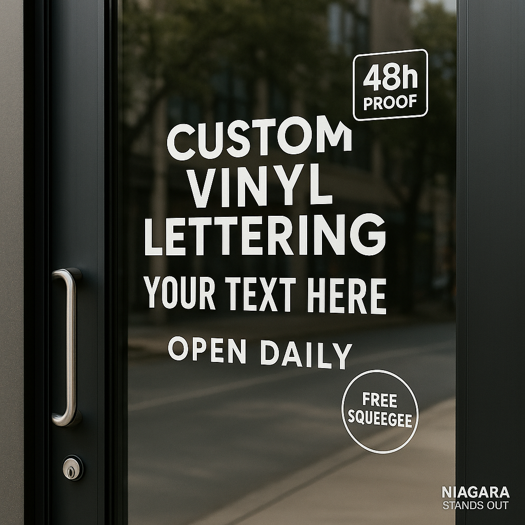 Custom Vinyl Lettering Storefront Sign   ecfbc983