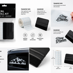 Decal Install Kit — Transfer Tape + Squeegee - 1