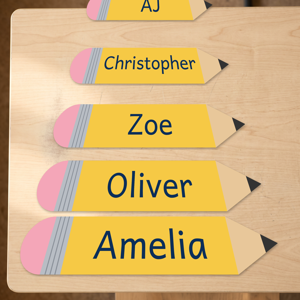 pencil student name magnets canada flat-lay of exactly what ships