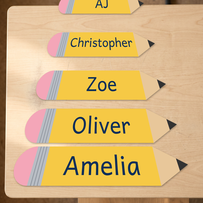 pencil student name magnets canada flat-lay of exactly what ships