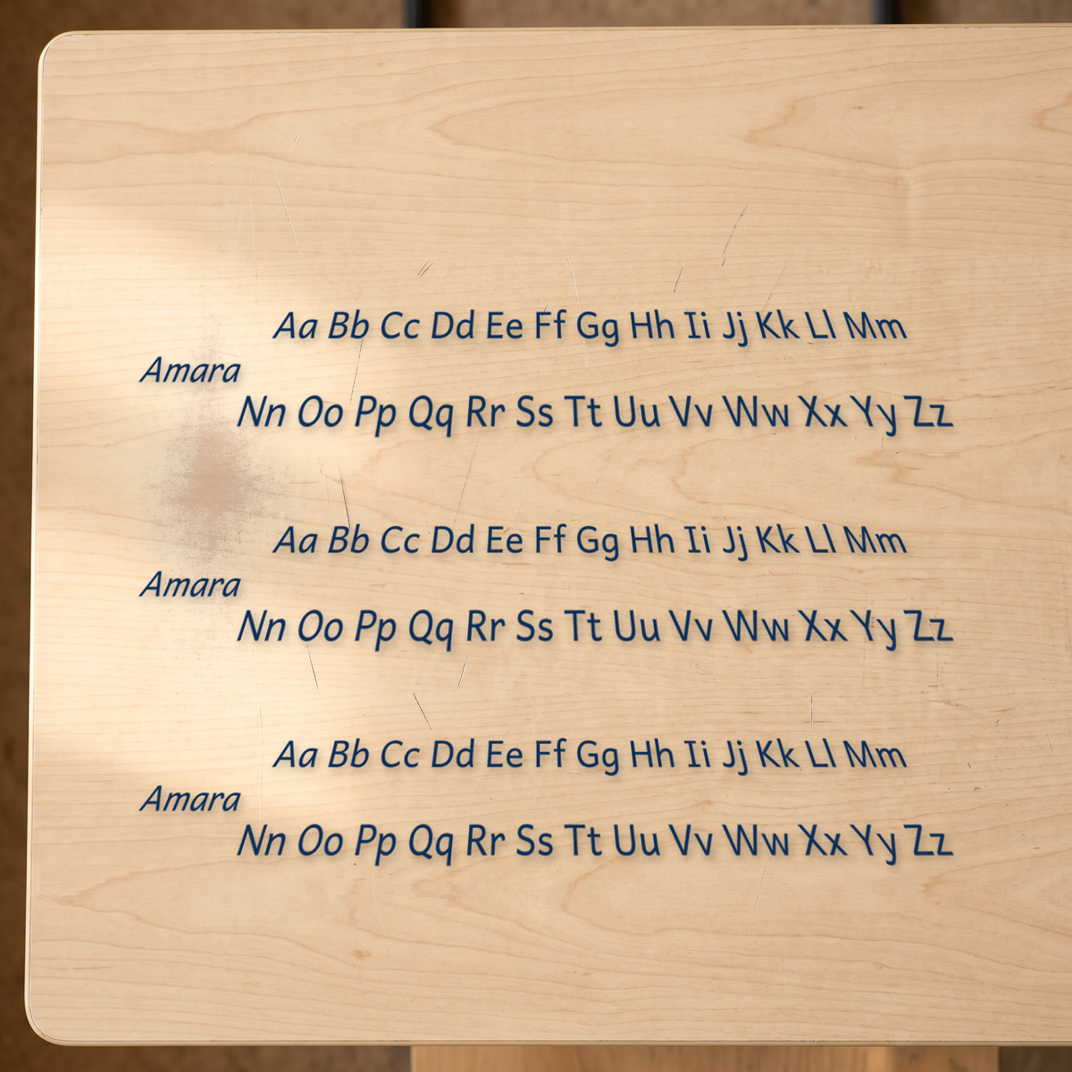 alphabet reference desk stickers canada flat-lay of exactly what ships