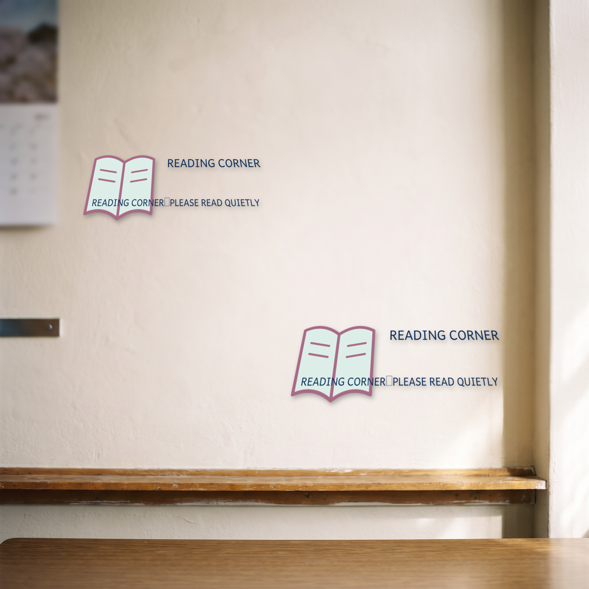 custom classroom message stickers canada used in two classroom spots, no tape