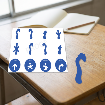 classroom movement floor decals canada from order to proof sheet to finished piece