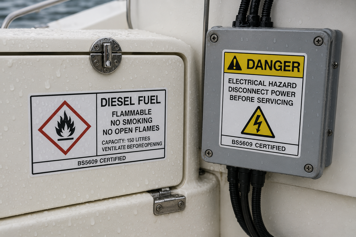 Electrical room safety signs