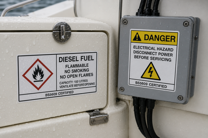 Marine equipment with safety warnings   bc4beaf3