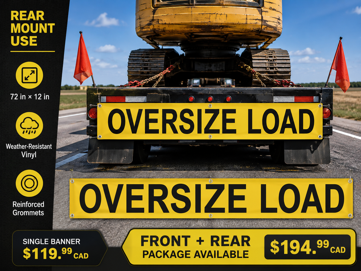Oversize load banner advertisement   a557005e