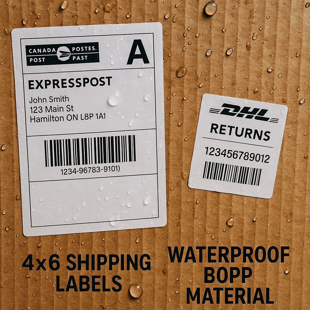 Custom Shipping Fnsku Labels Niagara Design Included RaindropsonShippingLabels