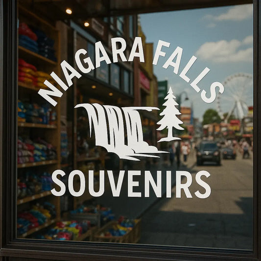 Custom business window decals and storefront graphics in Canada