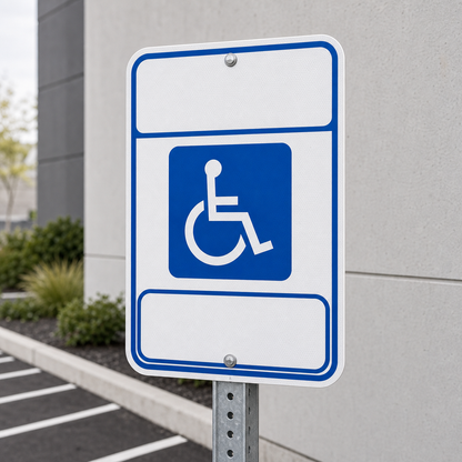 aoda accessible parking sign blank post v1   7c45a98b